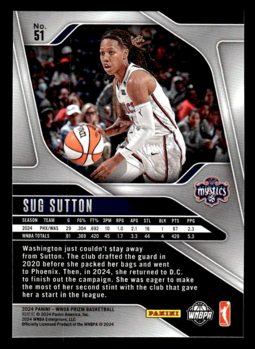 2024 Panini Prizm WNBA #51 Sug Sutton