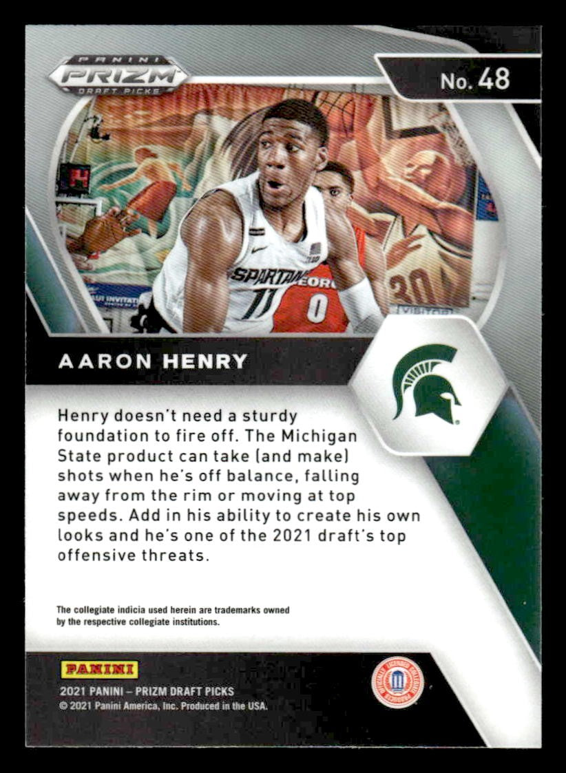 2021 Panini Prizm Draft Picks #48 Aaron Henry