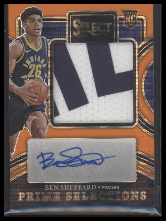 2023-24 Select #PS-SHP Ben Sheppard Prime Select Sigs Orange Pulsar FOTL #/30