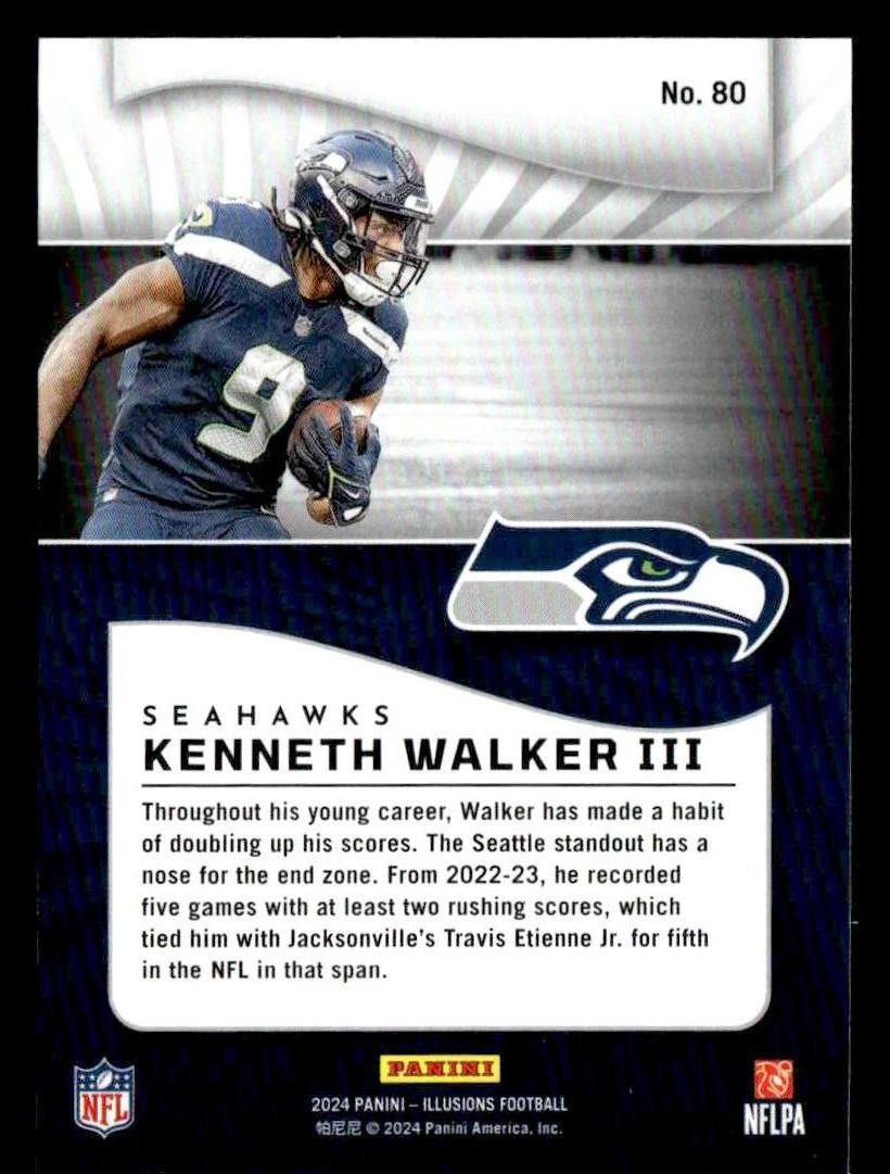 2024 Panini Illusions #80 Kenneth Walker III Retail