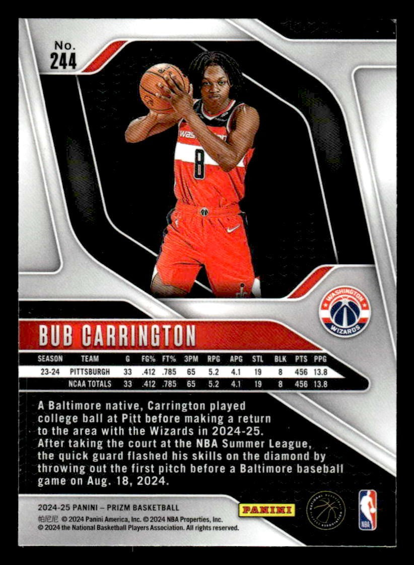 2024-25 Panini Prizm #244 Bub Carrington