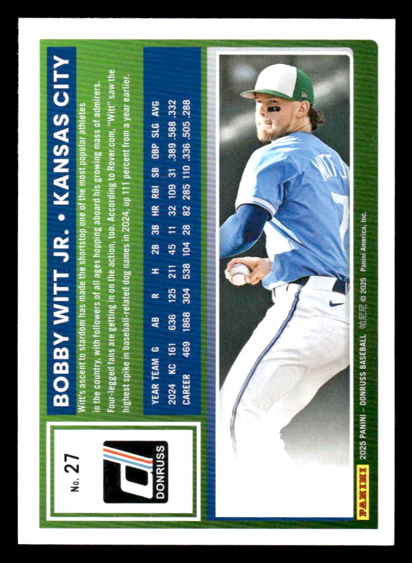 2025 Donruss #27 Bobby Witt Jr