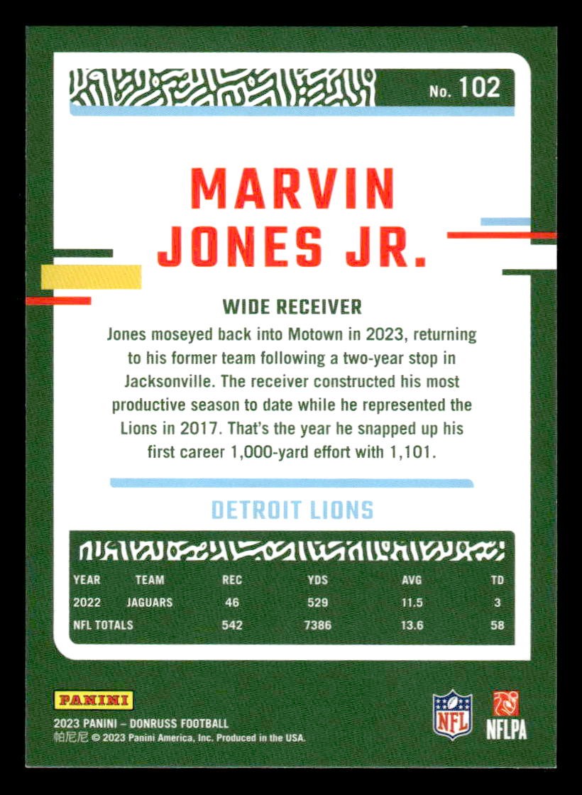 2023 Donruss #102 Marvin Jones Jr.