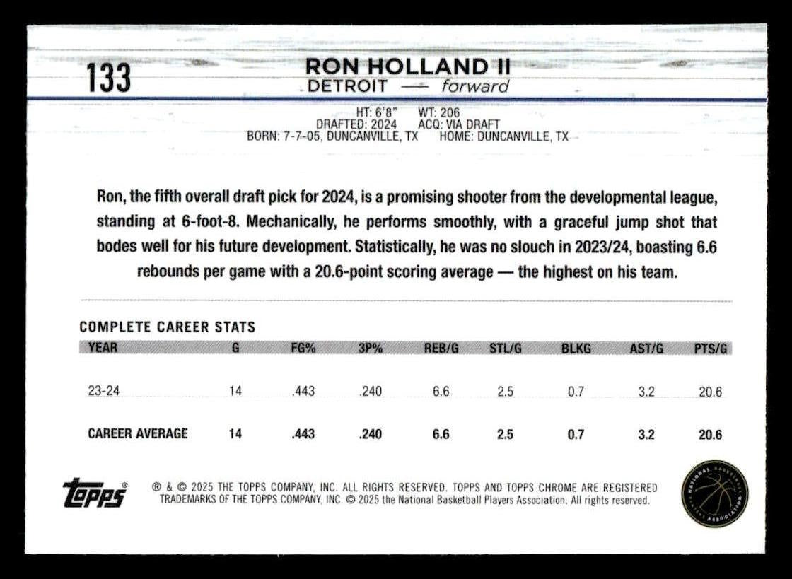 2025 Topps Chrome #133 Ron Holland II