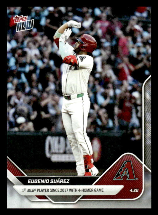 2025 Topps Now 1st 4 HR Game since 2017 #111 Eugenio Suarez