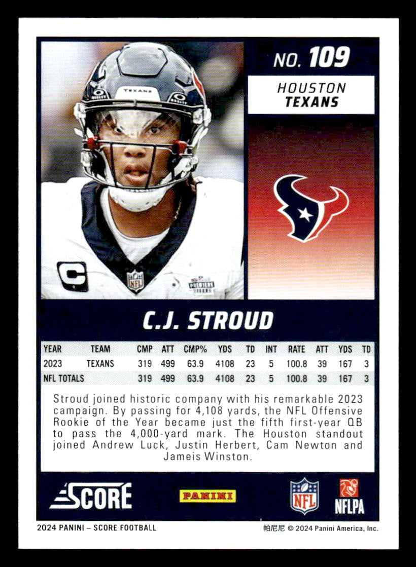 2024 Score #109 C.J. Stroud