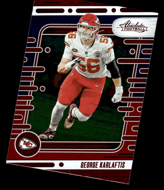 2024 Panini Absolute #53 George Karlaftis Red and Blue