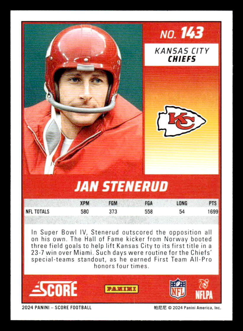 2024 Score #143 Jan Stenerud