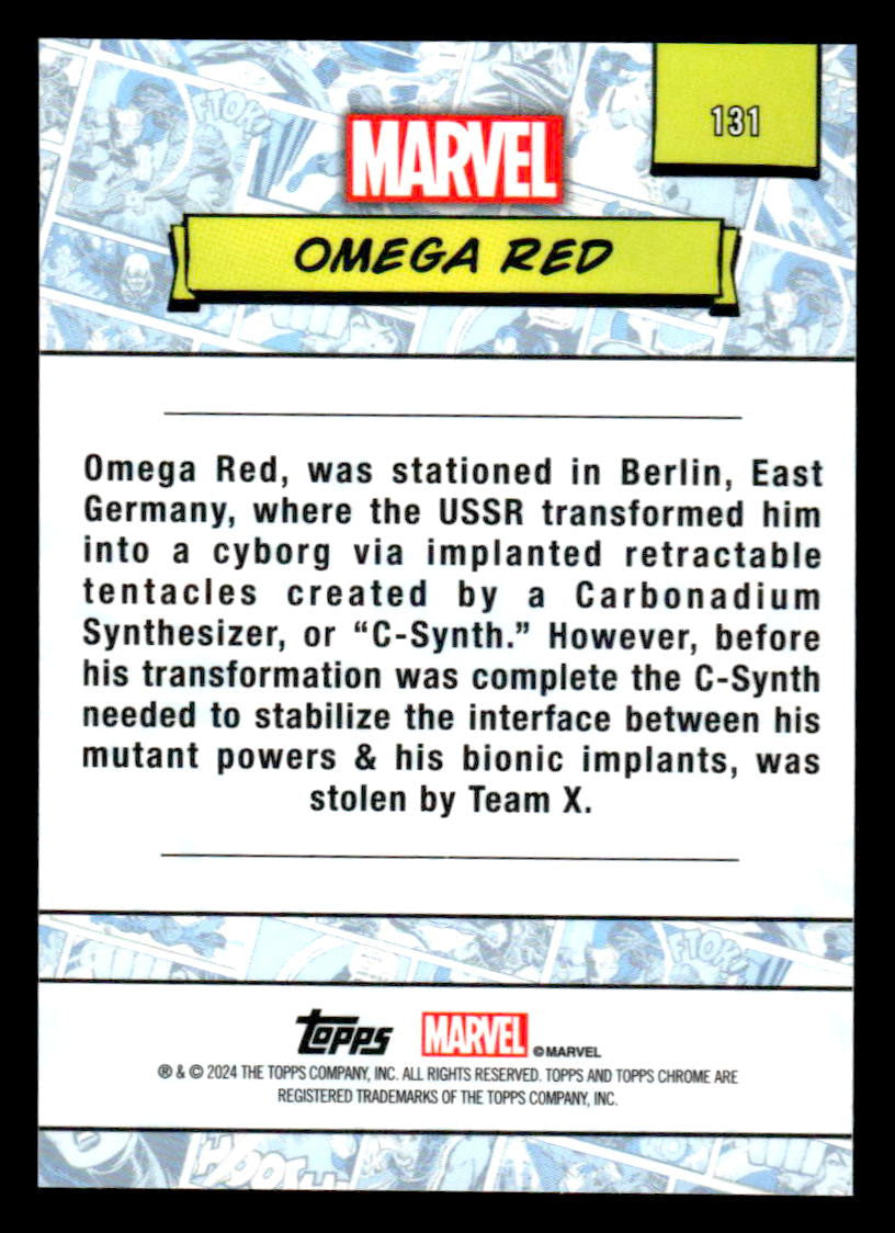 2024 Topps Chrome Marvel #131 Omega Red