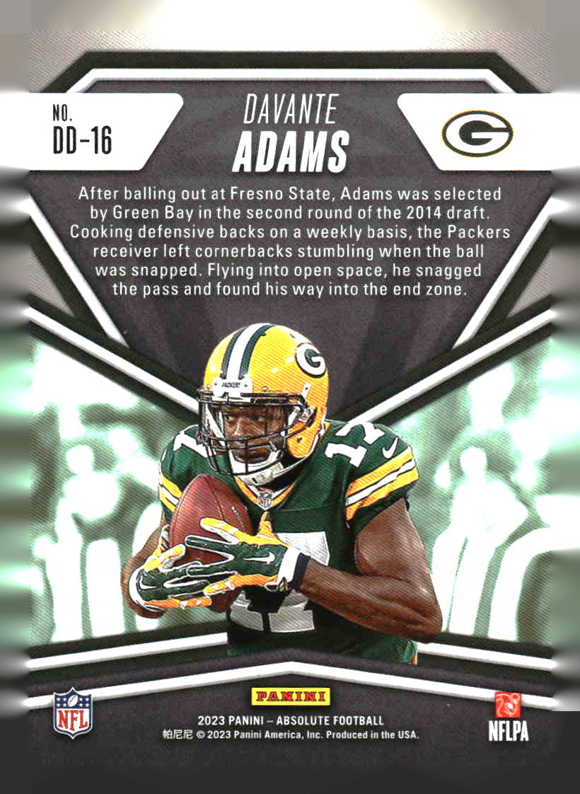 2023 Panini Absolute #DD-16 Davante Adams Draft Diamonds