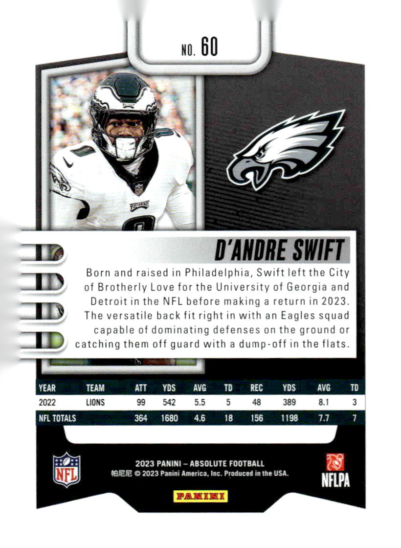 2023 Panini Absolute #60 D'Andre Swift Retail