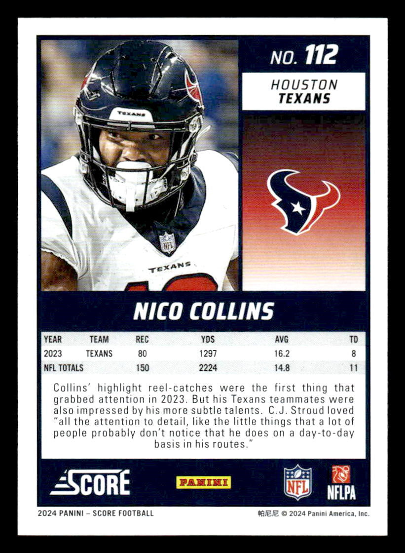 2024 Score #112 Nico Collins