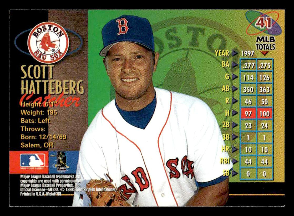 1998 Metal Universe #41 Scott Hatteberg