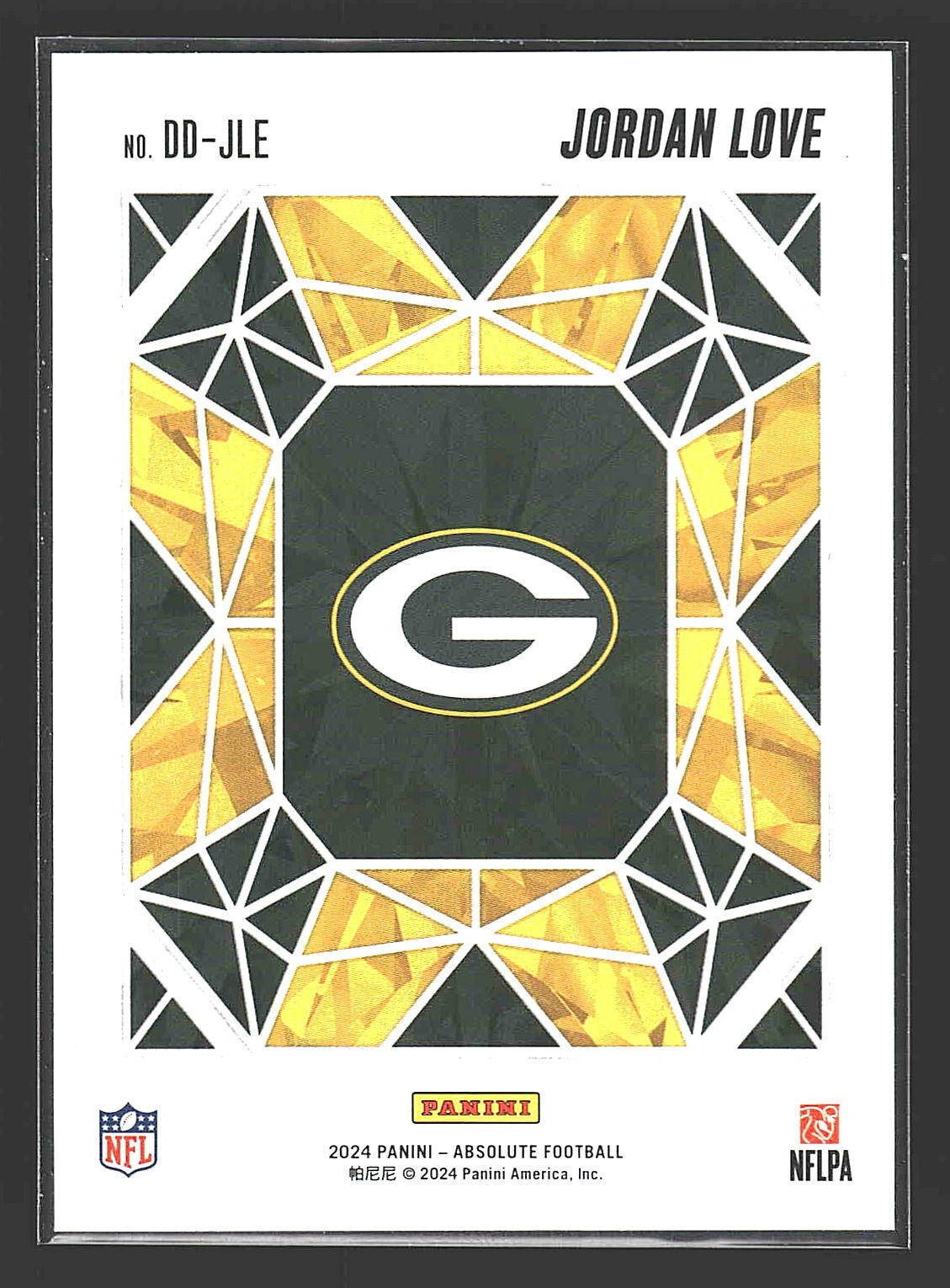 2024 Panini Absolute #DD-JLE Jordan Love Draft Diamonds
