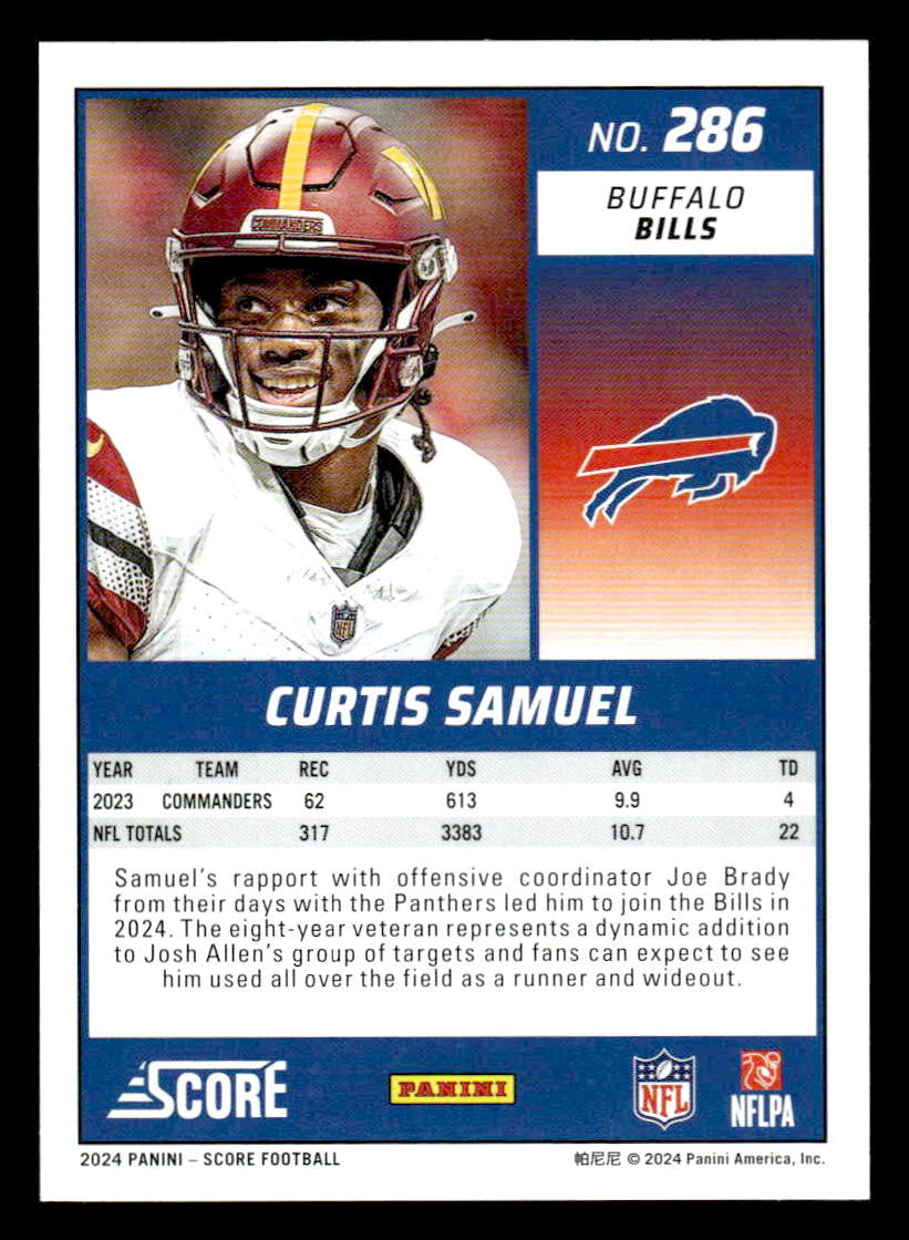 2024 Score #286 Curtis Samuel