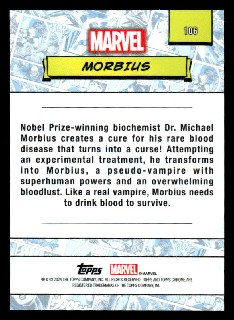 2024 Topps Chrome Marvel #106 Morbius
