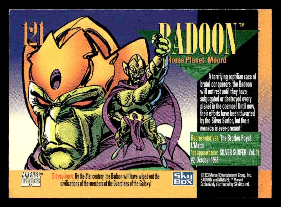 1993 SkyBox Marvel Universe #121 Badoon