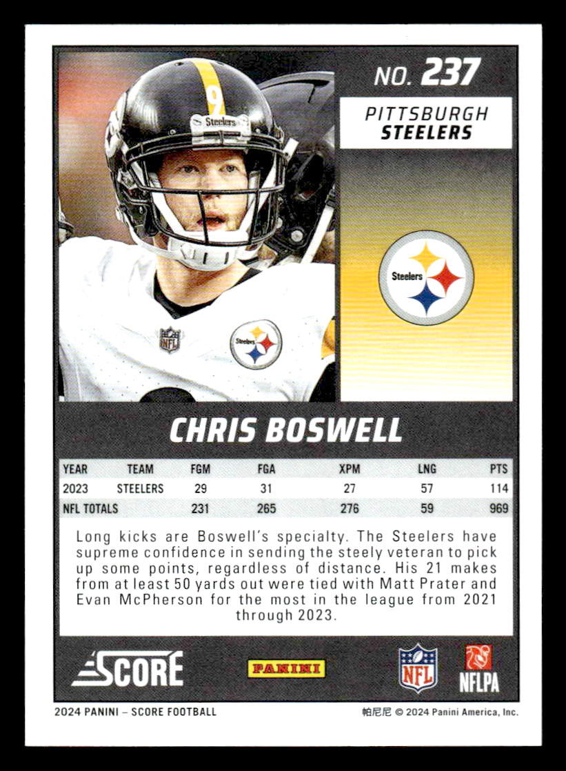 2024 Score #237 Chris Boswell