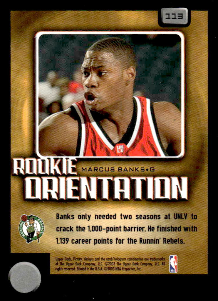 2003-04 Upper Deck Victory #113 Marcus Banks