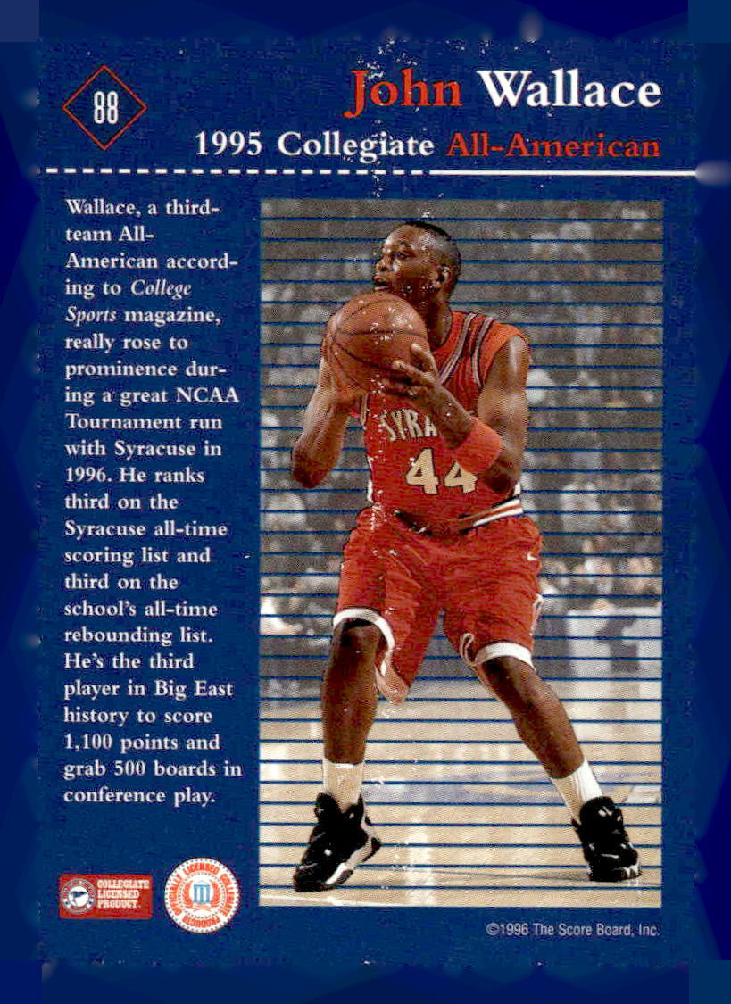 1996 Score Board Rookies #88 John Wallace