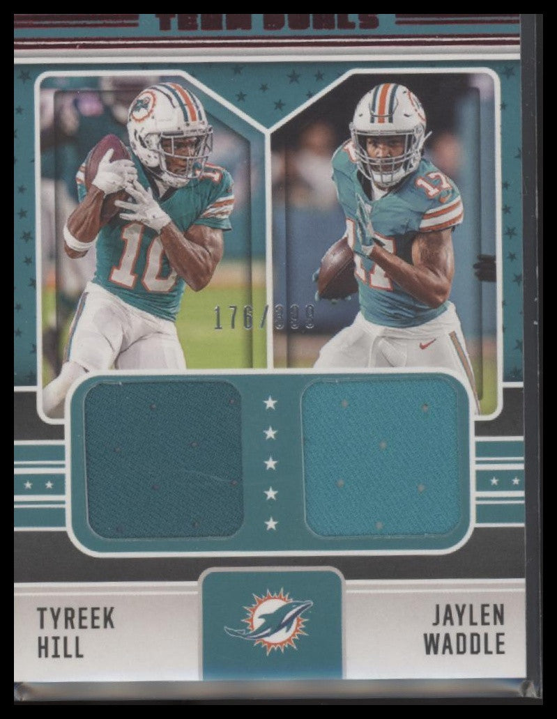 2024 Panini Rookies & Stars #TD-MIA Tyreek Hill / Jaylen Waddle Team Duals
