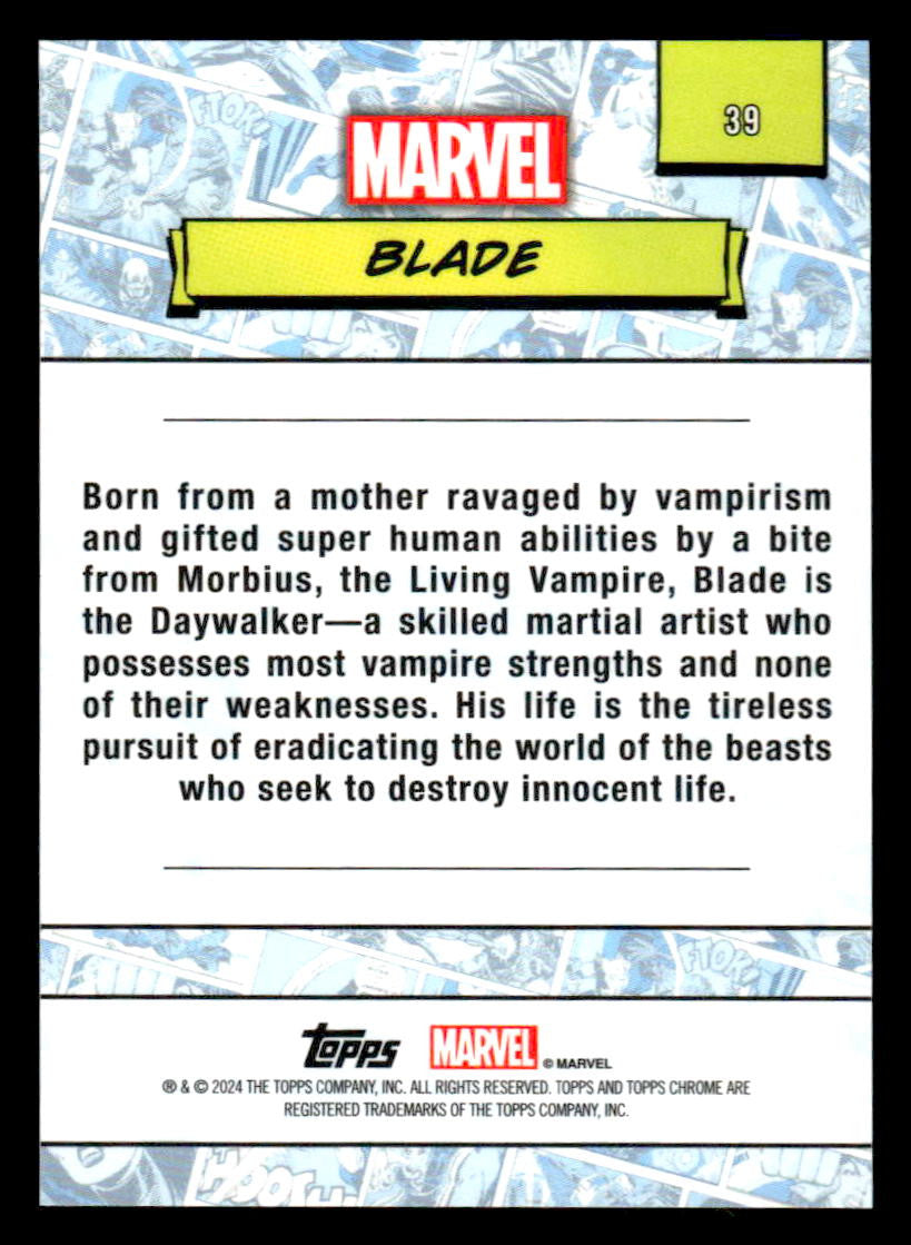 2024 Topps Chrome Marvel #39 Blade