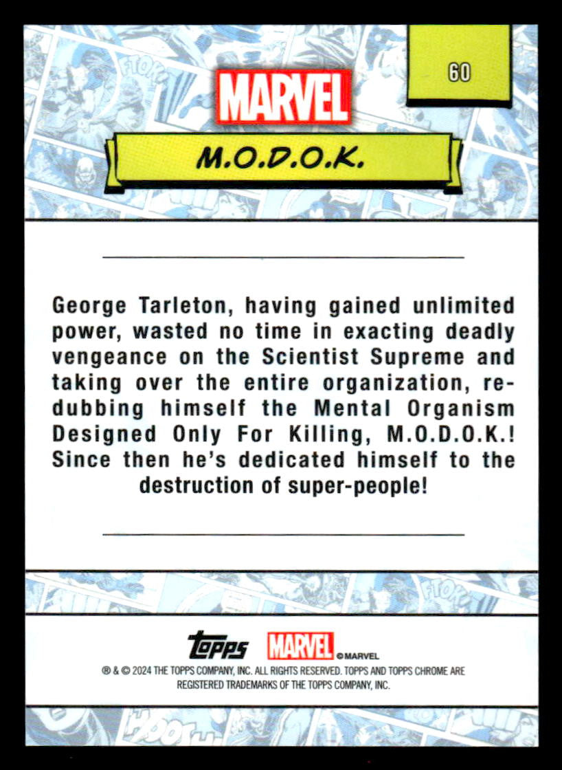 2024 Topps Chrome Marvel #60 M.O.D.O.K.