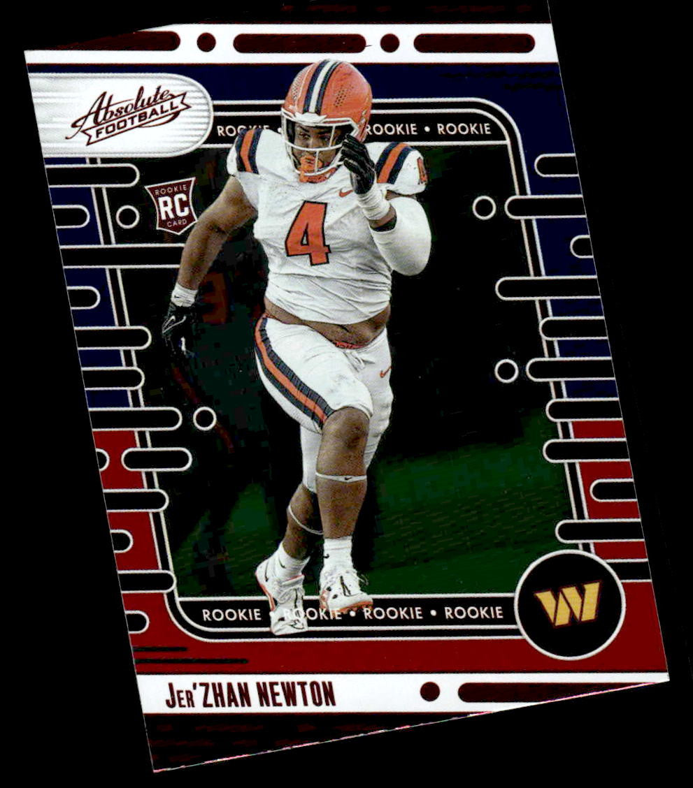 2024 Panini Absolute #136 Jer'Zhan Newton Red and Blue