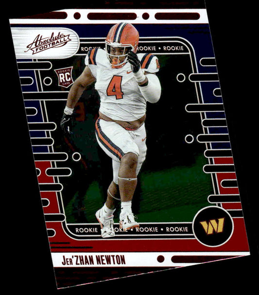 2024 Panini Absolute #136 Jer'Zhan Newton Red and Blue