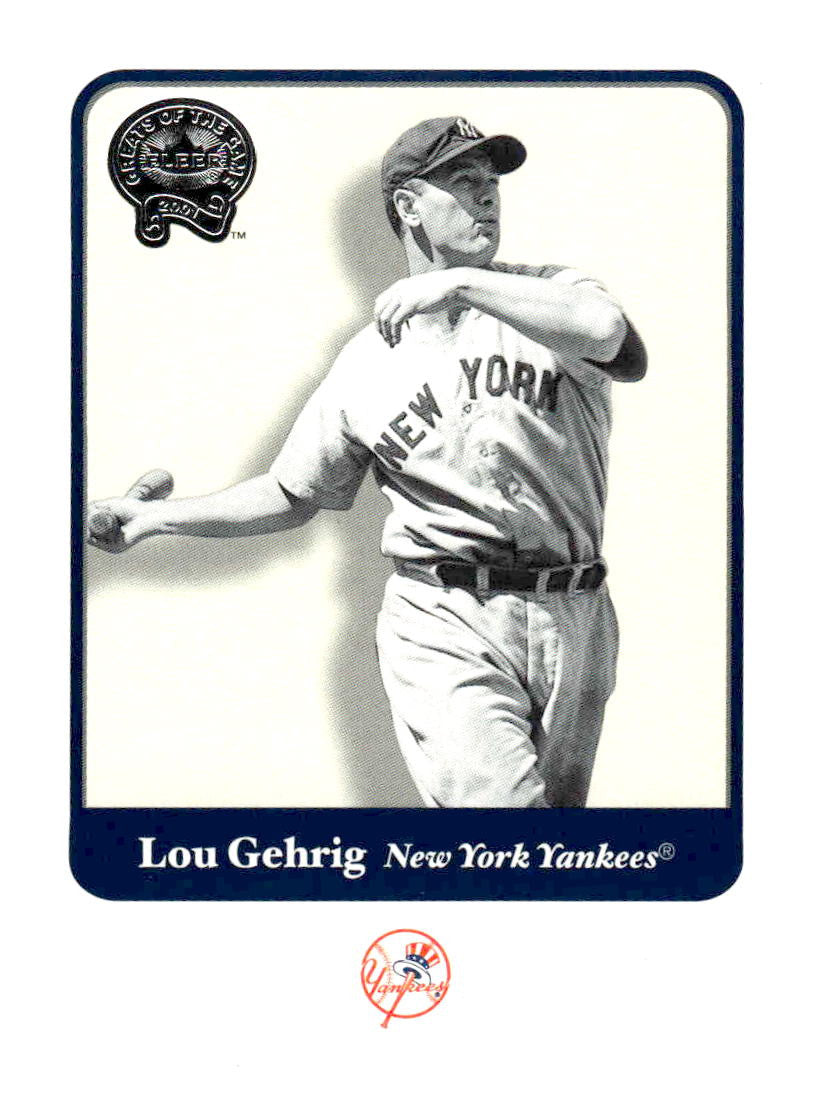 2001 Fleer Greats of the Game #54 Lou Gehrig