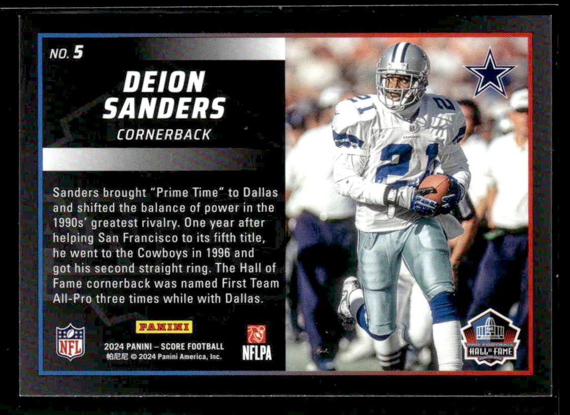 2024 Score #5 Deion Sanders Men of Canton