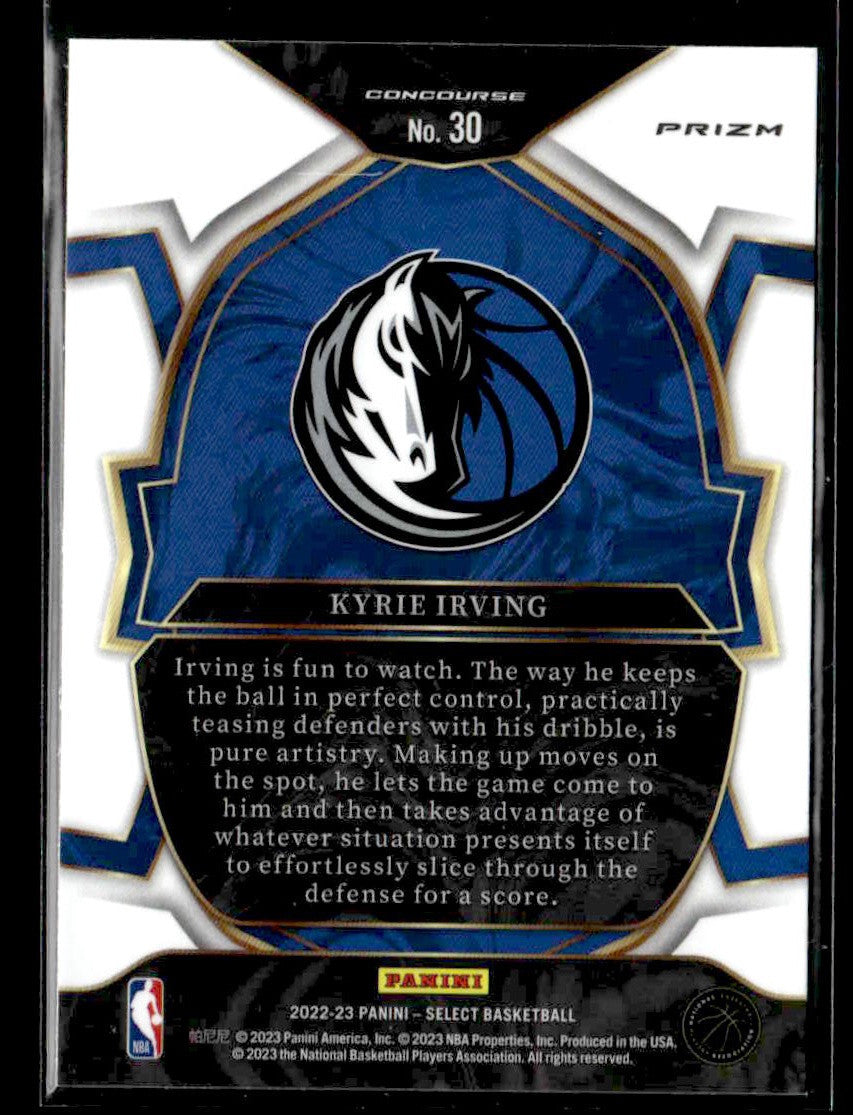 2022-23 Panini Select #30 Kyrie Irving Green Shock Prizms