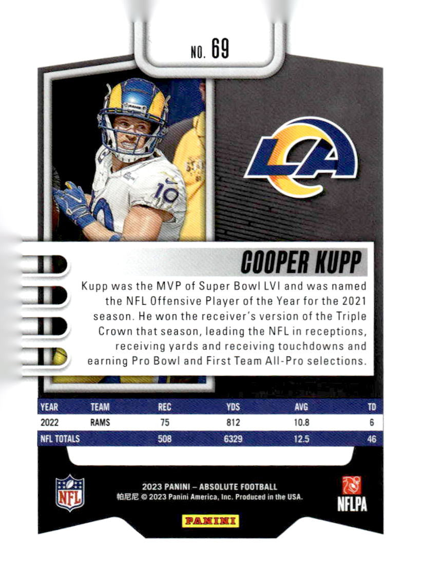 2023 Panini Absolute #69 Cooper Kupp Blue