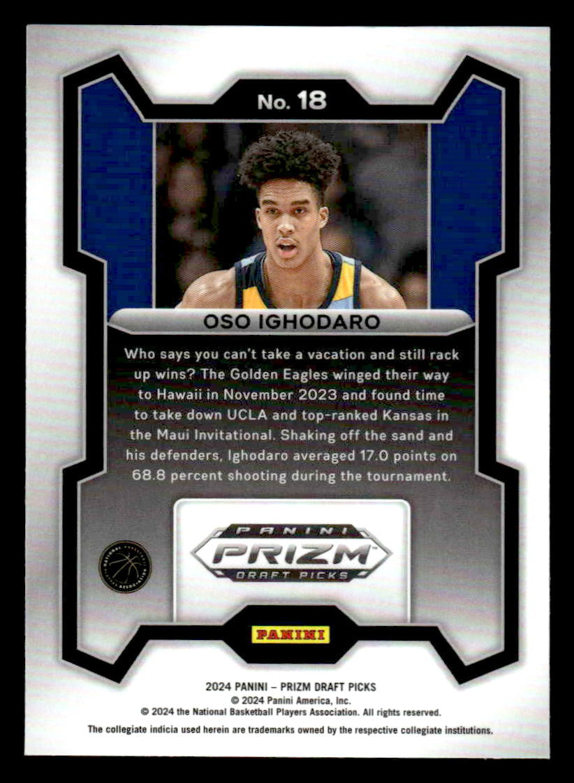 2024 Panini Prizm Draft Picks #18 Oso Ighodaro