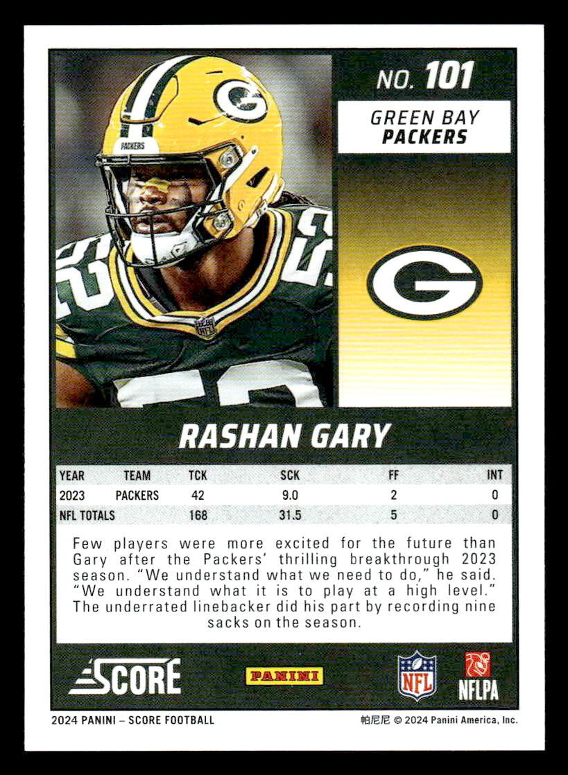 2024 Score #101 Rashan Gary