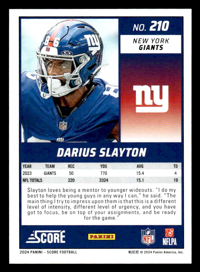 2024 Score #210 Darius Slayton