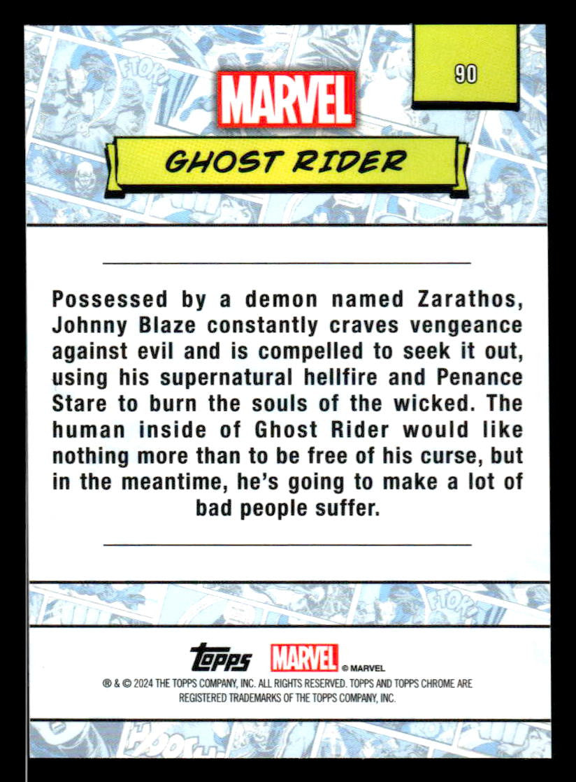 2024 Topps Chrome Marvel #90 Ghost Rider