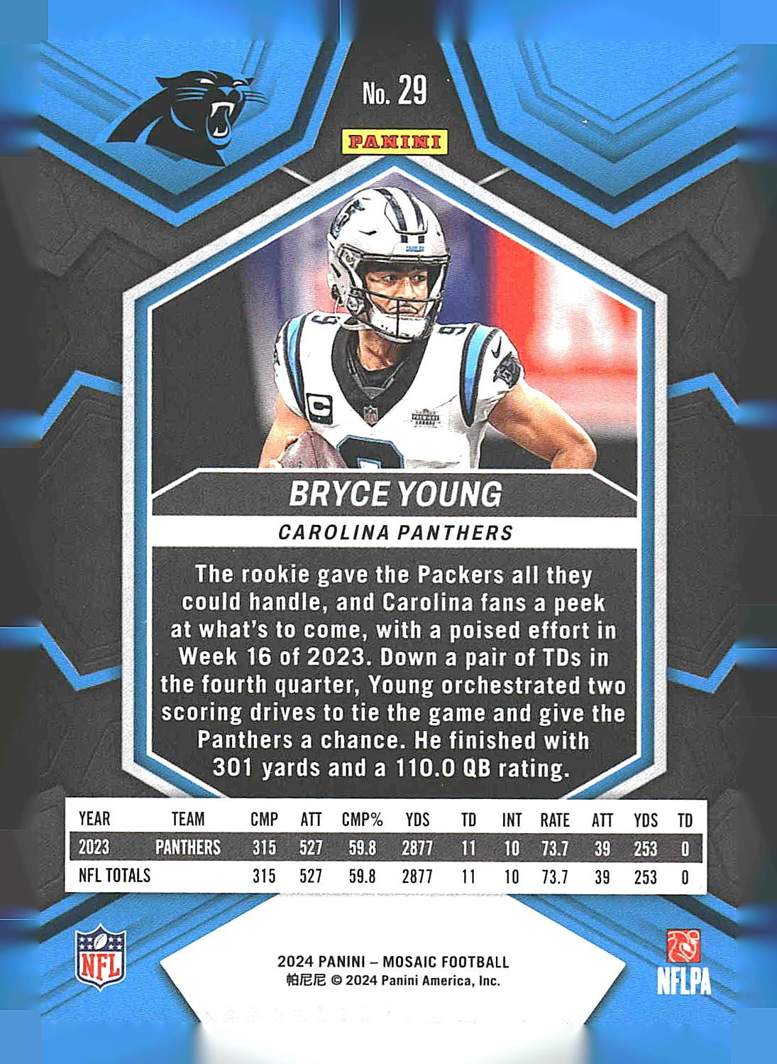 2024 Panini Mosaic #29 Bryce Young
