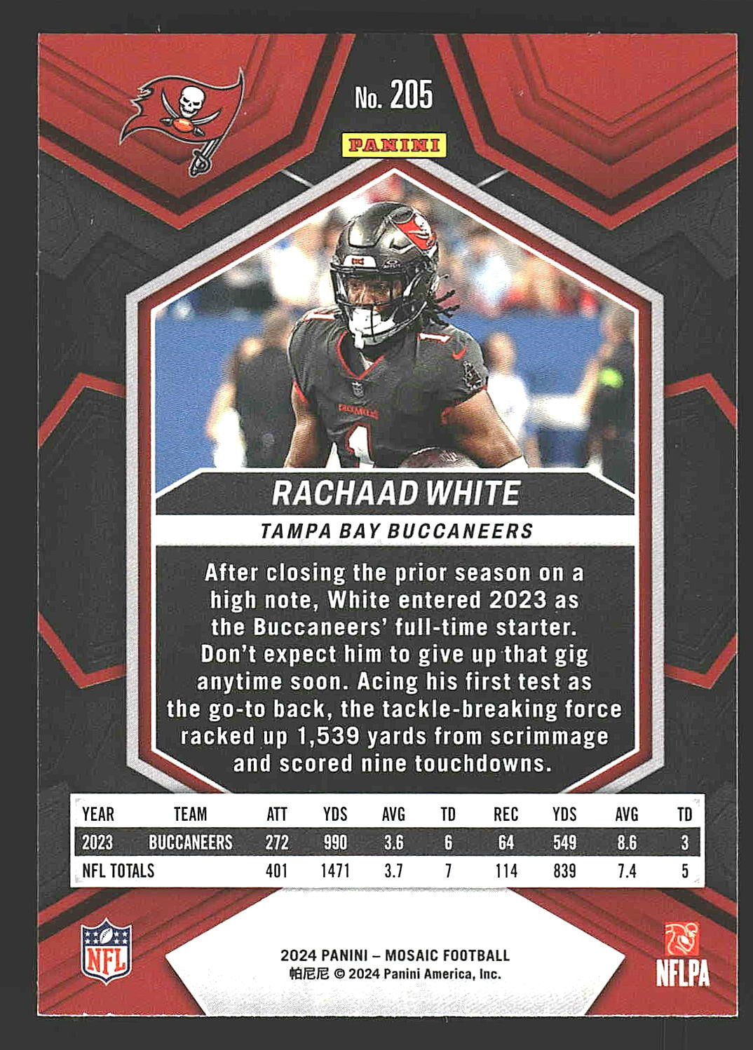2024 Panini Mosaic #205 Rachaad White