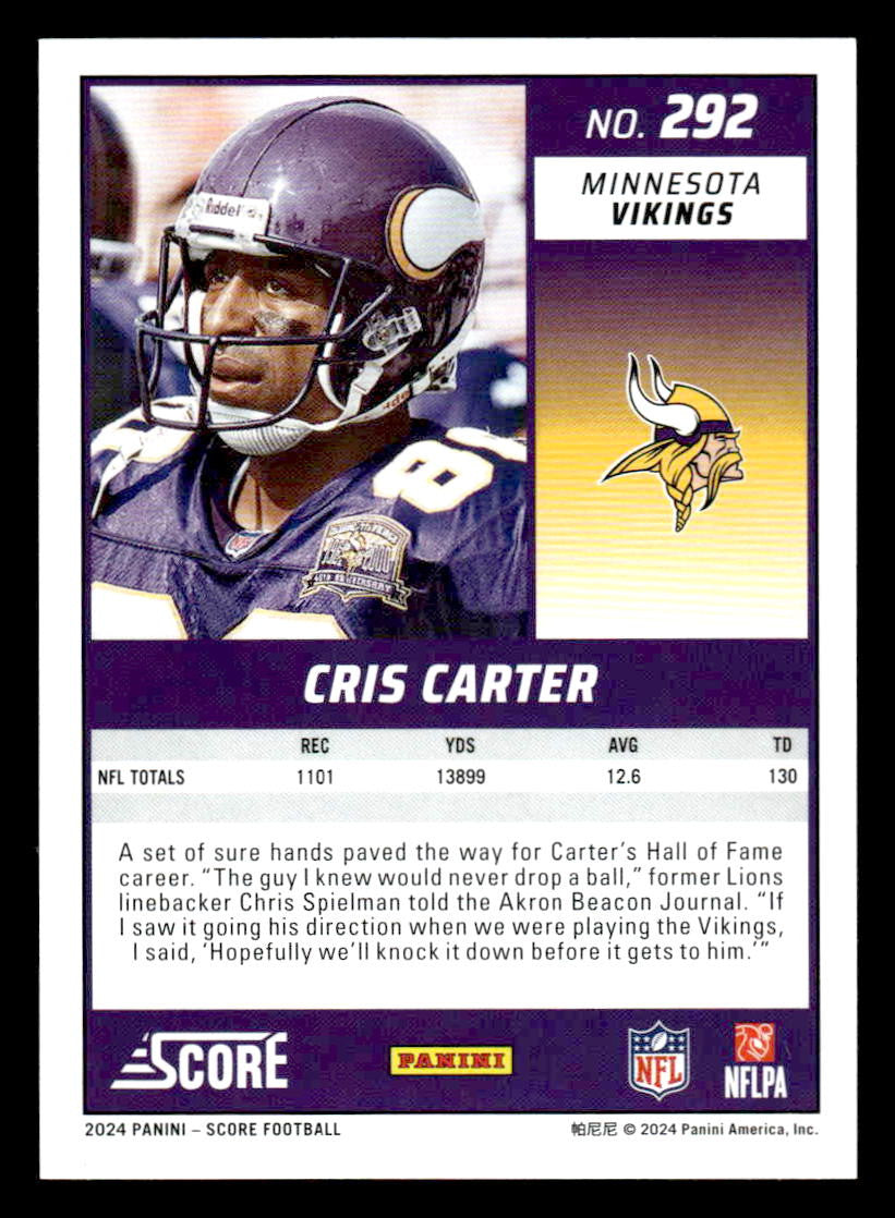 2024 Score #292 Cris Carter