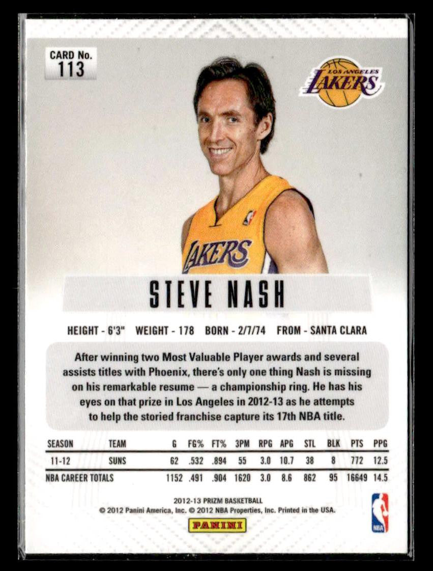 2012-13 Panini Prizm #113 Steve Nash