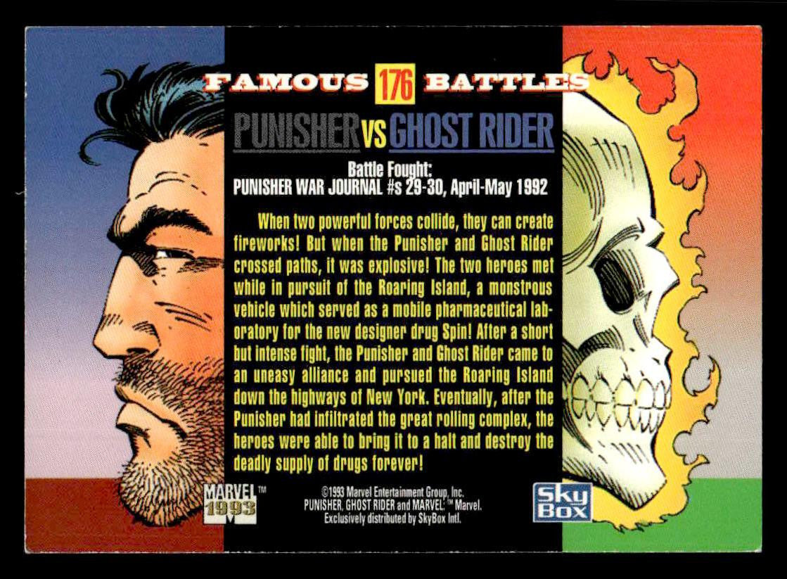1993 SkyBox Marvel Universe #176 Punisher / Ghost Rider