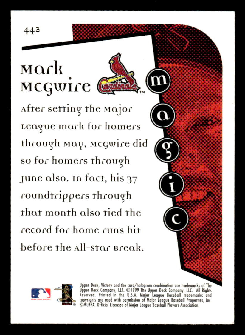 1999 Upper Deck Victory #442 Mark McGwire