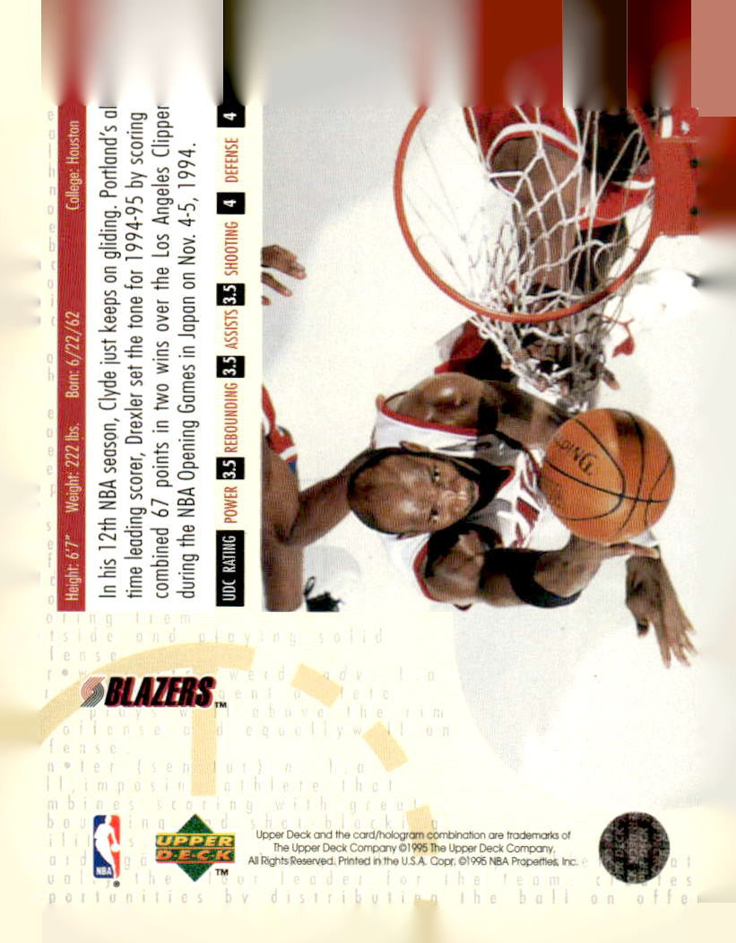 1994-95 Upper Deck #SE162 Clyde Drexler Special Edition