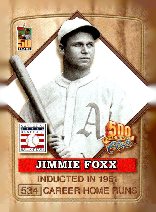 2001 Topps Post Cereal 500 Home Run Club #3 Jimmie Foxx