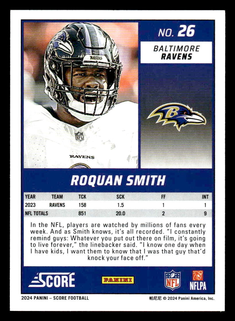 2024 Score #26 Roquan Smith