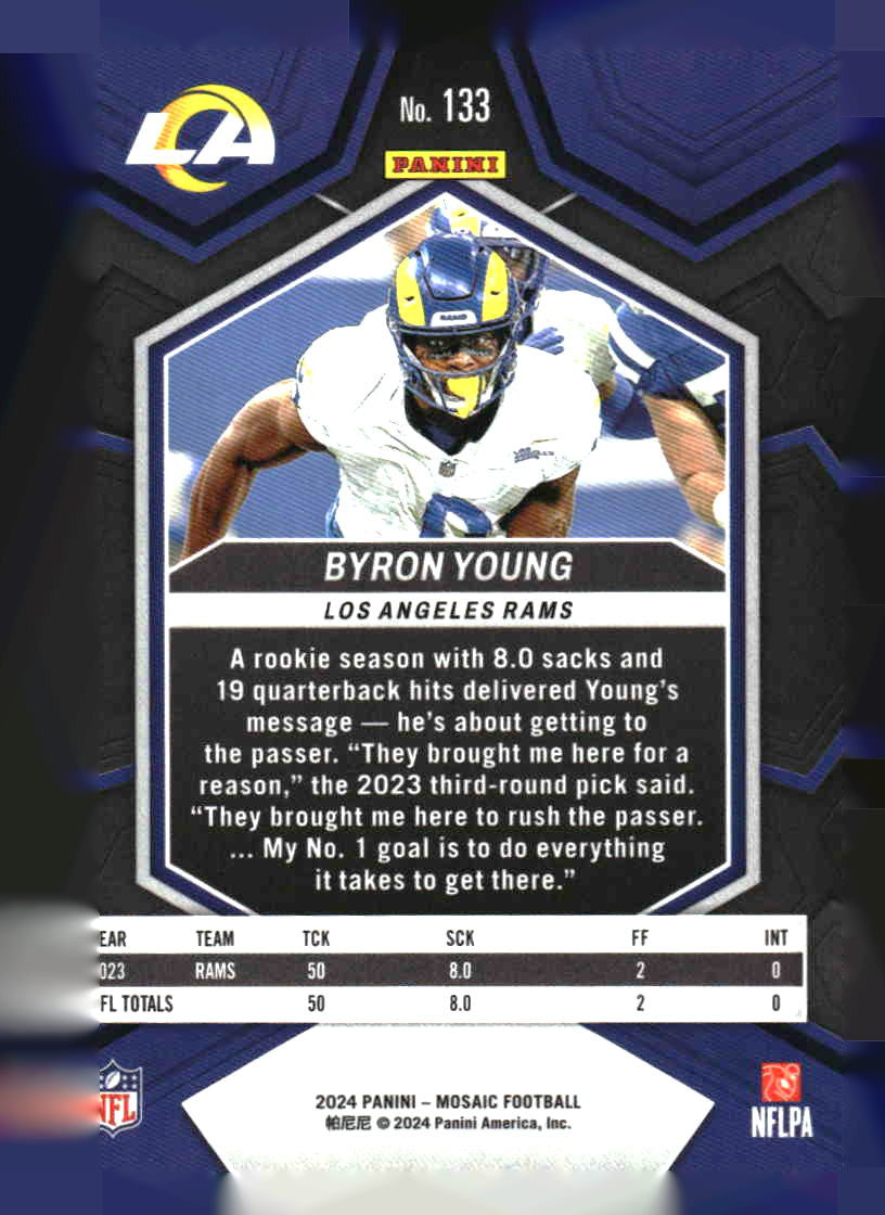 2024 Panini Mosaic #133 Byron Young