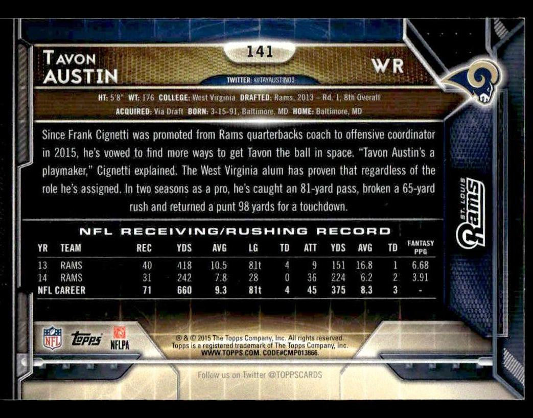 2015 Topps #141 Tavon Austin