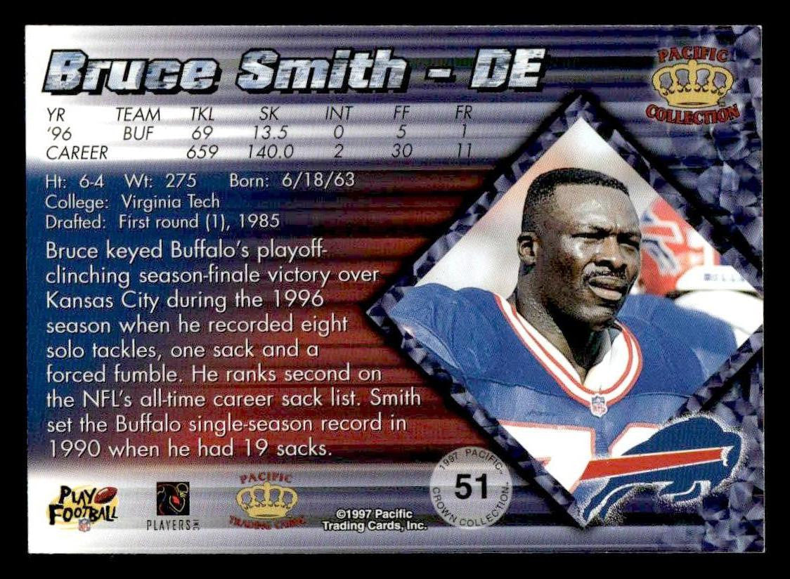 1997 Pacific Crown Collection #51 Bruce Smith