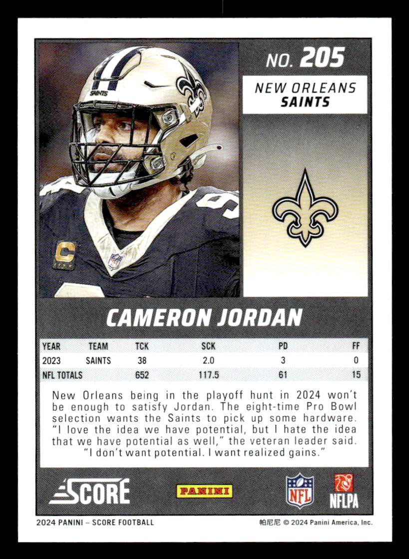 2024 Score #205 Cameron Jordan